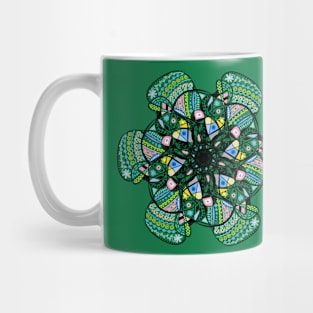 Trendy stylish print mandala. Hand drawn illustration. Mug